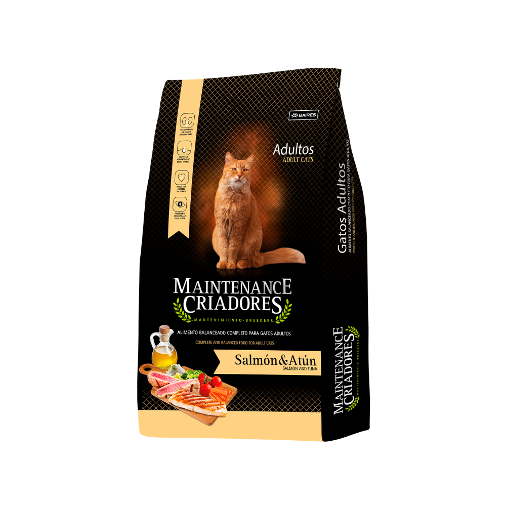 Maintenance Criadores Gatos Salmón &amp; Atún de 15kg + 2Kg (regalo)